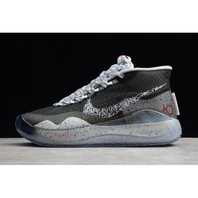 Nike Erkek Zoom Kd 12 Ep Siyah / Gri Basketbol Ayakkabısı Türkiye - BA100VDA